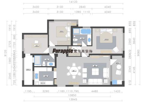 無錫紫蘋果裝飾